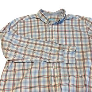 J. McLaughlin Men’s XL Button Down Shirt Plaid Long Sleeve Classic Cotton